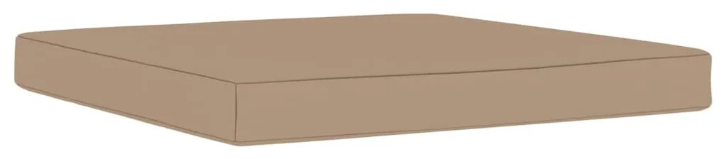 vidaXL Μαξιλάρα Δαπέδου / Παλέτας Taupe 60 x 61,5 x 6 εκ. Υφασμάτινη