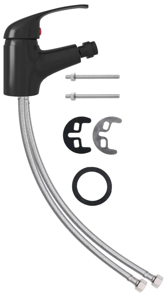 vidaXL Μπαταρία Μπιντέ Αναμεικτική Μαύρη 13 x 12 εκ.