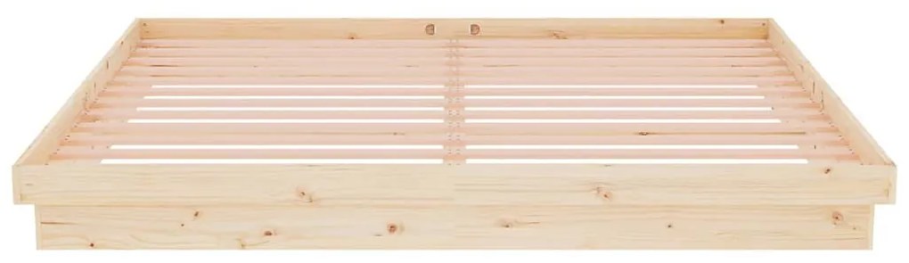 vidaXL Σκελετός Κρεβατιού Χωρίς Στρώμα 200x200 εκ Μασίφ Ξύλο