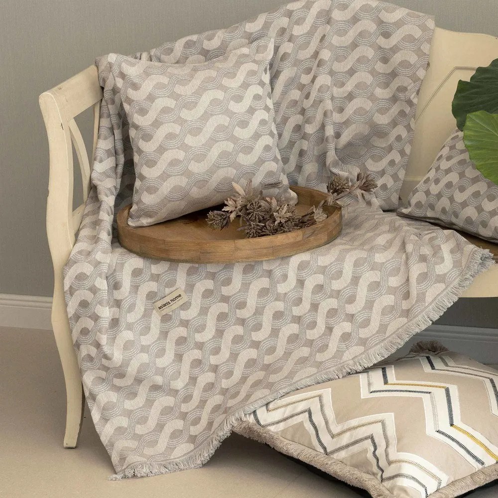 Ριχτάρι Pinovo Beige-Sand Aslanis Home Διθέσιο 180x250cm Βαμβάκι-Πολυέστερ