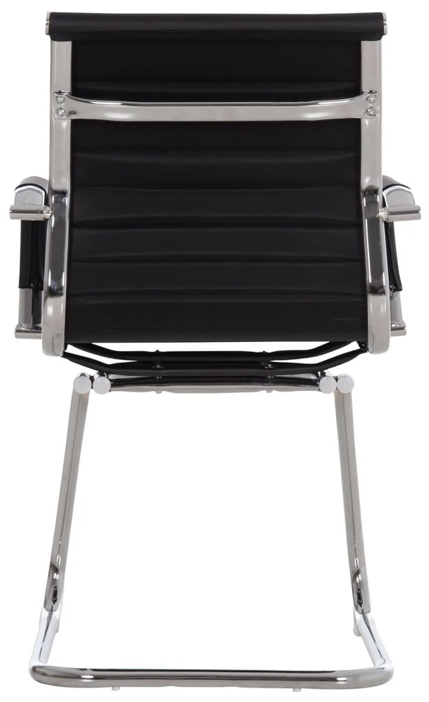 Καρέκλα επισκέπτη Boss με μπράτσα και μαύρο PU 54x56x87Υ εκ. 2αδα