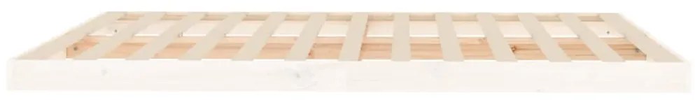 vidaXL Πλαίσιο Κρεβατιού Λευκό 160 x 200 εκ. από Μασίφ Ξύλο Πεύκου