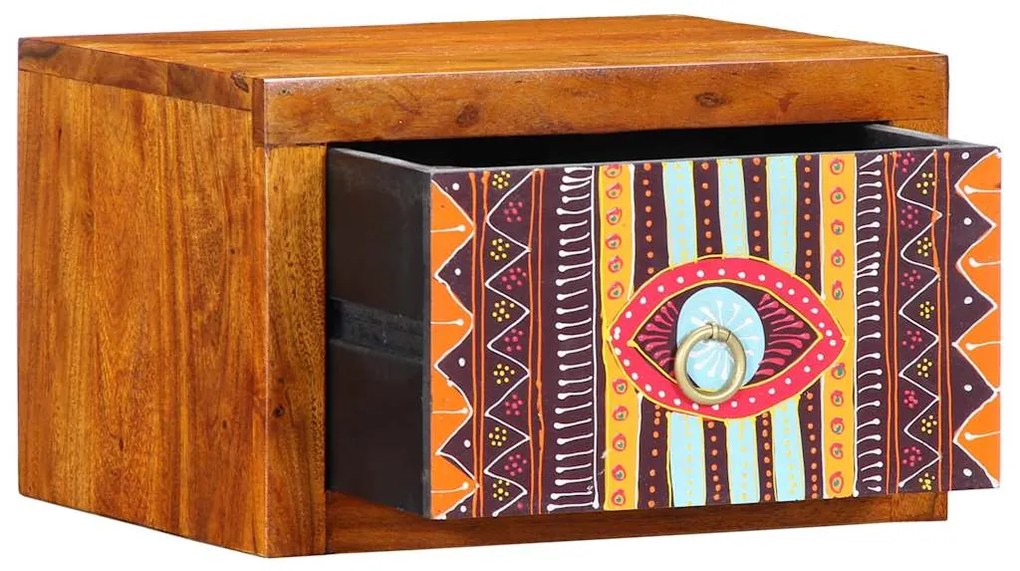 vidaXL Κομοδίνο 2 pcs Καφέ 35 x 30 x 22 εκ. Μασίφ ξύλο ακακίας