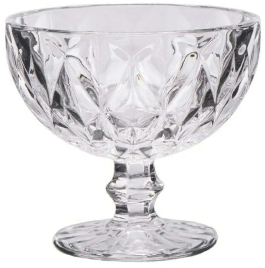 Μπωλ Παγωτού Kare 52.705.23 310ml Φ12cm Clear Cryspo Trio Γυαλί