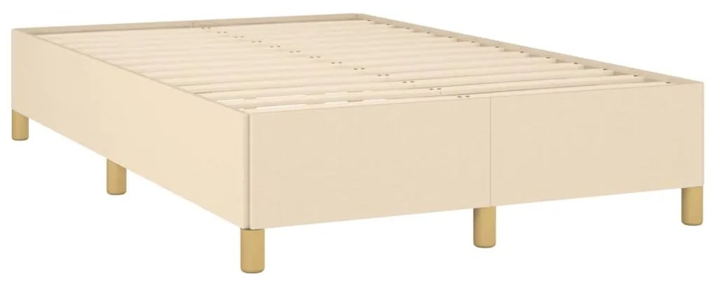 ΚΡΕΒΑΤΙ BOXSPRING ΜΕ ΣΤΡΩΜΑ ΚΡΕΜ 120X190 ΕΚ. ΥΦΑΣΜΑΤΙΝΟ 3270409