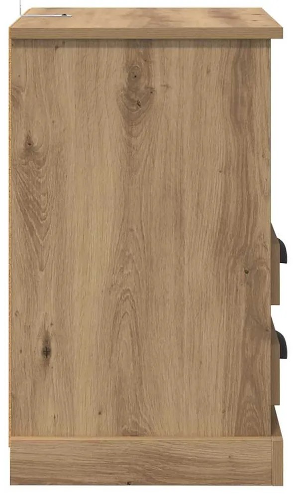 vidaXL Κομοδίνο artisan δρυς 43 x 36 x 60 εκ Επεξεργασμένο ξύλο