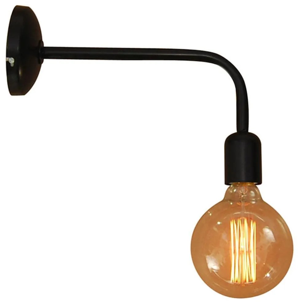 Φωτιστικό Τοίχου - Απλίκα HL-125-1W360 77-2899 Selena Black Homelighting Metal