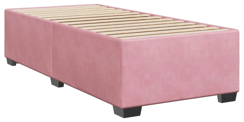 ΚΡΕΒΑΤΙ BOXSPRING ΜΕ ΣΤΡΩΜΑ ΡΟΖ 100X200 ΕΚ. ΒΕΛΟΥΔΙΝΟ 3290839