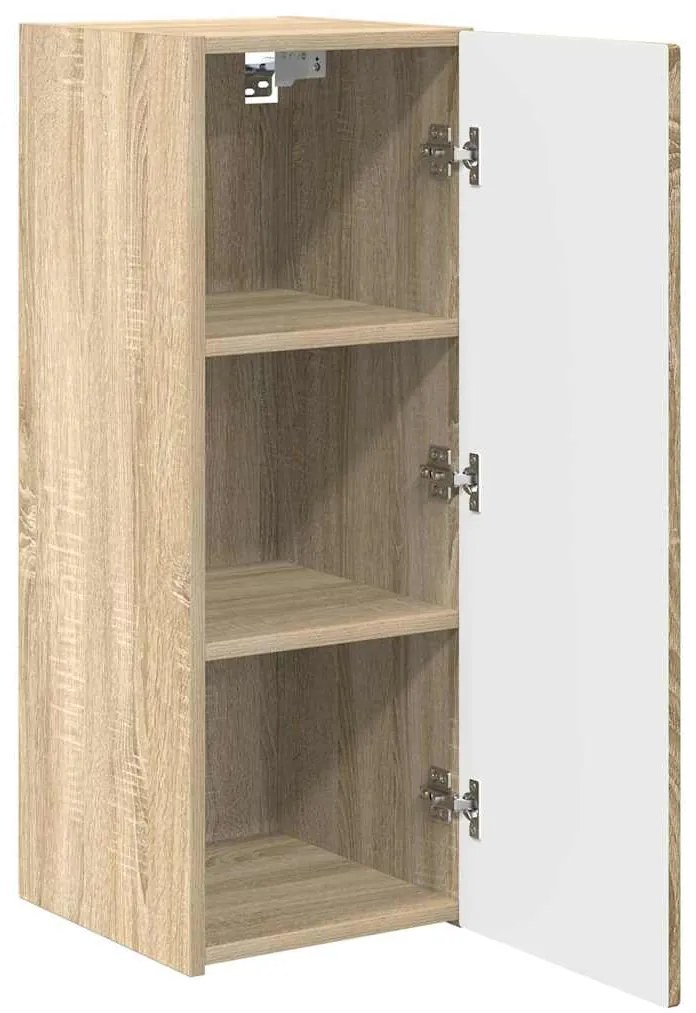 vidaXL Ντουλάπι Τηλεόρασης Τοίχου Επιτοίχιο Σονόμα 30 x 31 x 80 εκ.