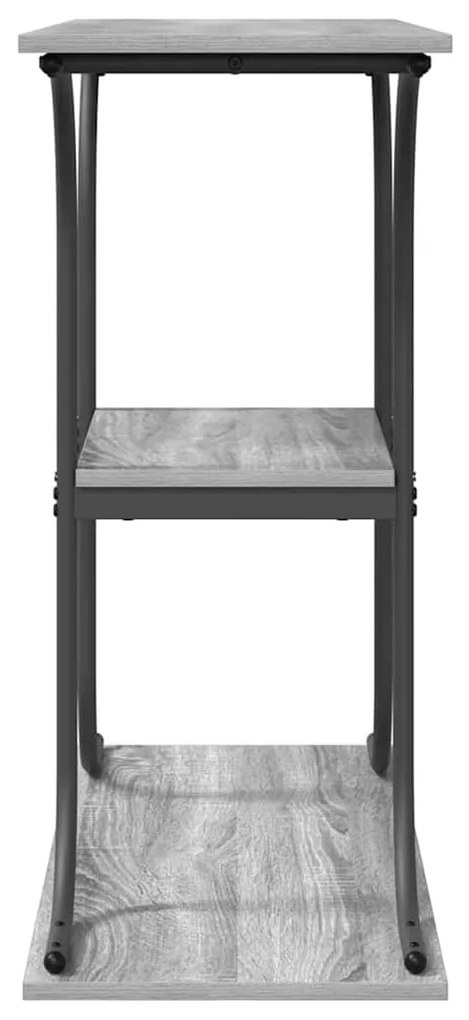 vidaXL Τραπέζι κονσόλας με ράφι Γκρι sonoma 101 x 35 x 80.5 εκ