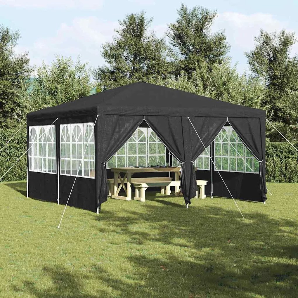 vidaXL Σκηνή Πάρτυ Γκρι και Λευκό 400 x 400 x 266 εκ