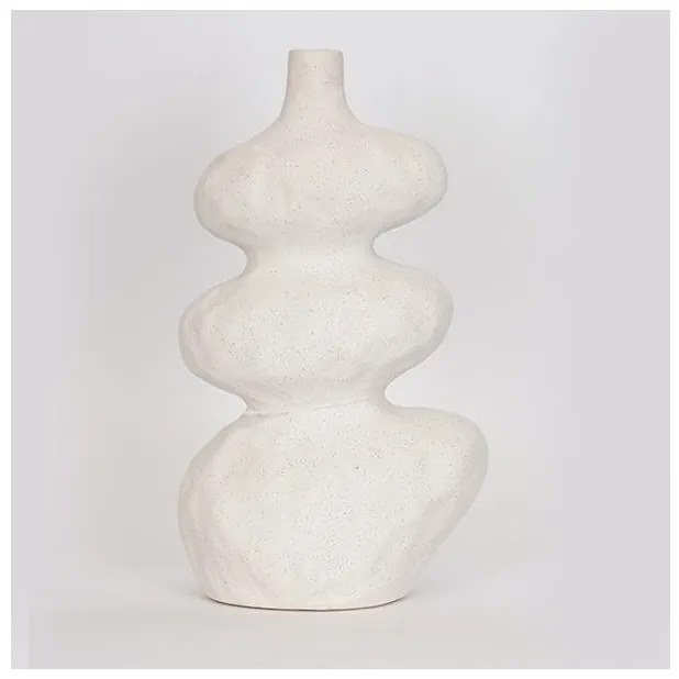 Βάζο Κεραμικό Λευκό 20x14x335cm 752-20299 Estheti 752-20299 Λευκό