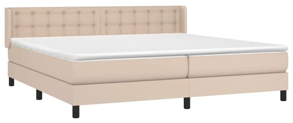 ΚΡΕΒΑΤΙ BOXSPRING ΜΕ ΣΤΡΩΜΑ ΚΑΠΟΥΤΣΙΝΟ 200X200ΕΚ.ΑΠΟ ΣΥΝΘ.ΔΕΡΜΑ 3130804