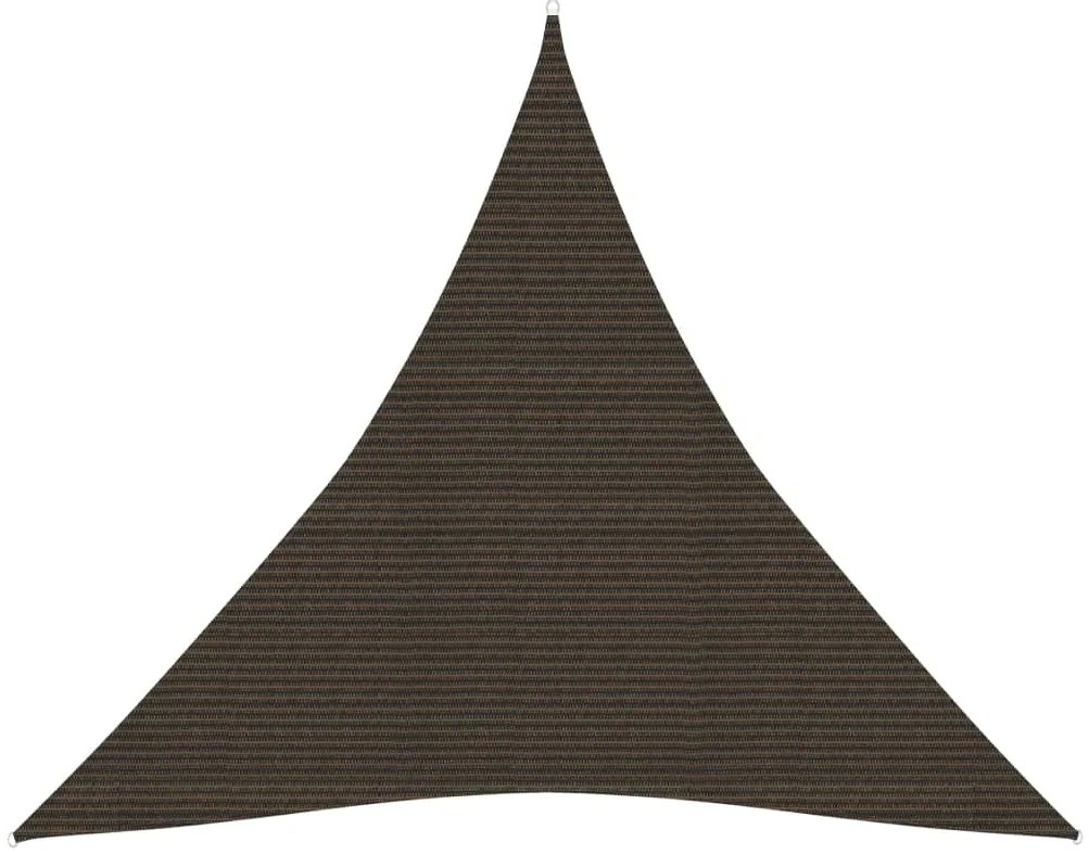 vidaXL Πανί Σκίασης Καφέ 5 x 5 x 5 μ. από HDPE 160 γρ./μ²
