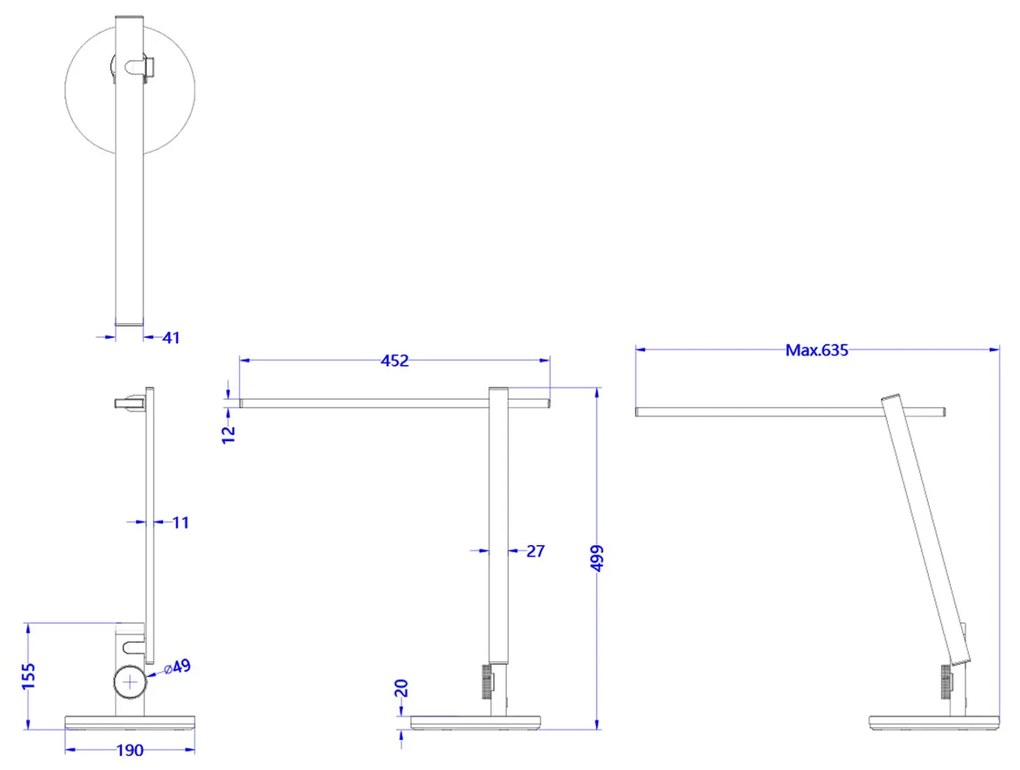 ΦΩΤΙΣΤΙΚΟ ΓΡΑΦΕΙΟΥ LED BLAIN PRO  ΑΣΗΜΙ ΧΡΩΜΑ Φ19x49,9Υεκ.