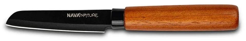 Μαχαίρι Ξεφλουδίσματος Nature 10-054-025 19cm Black-Brown Nava Ανοξείδωτο Ατσάλι