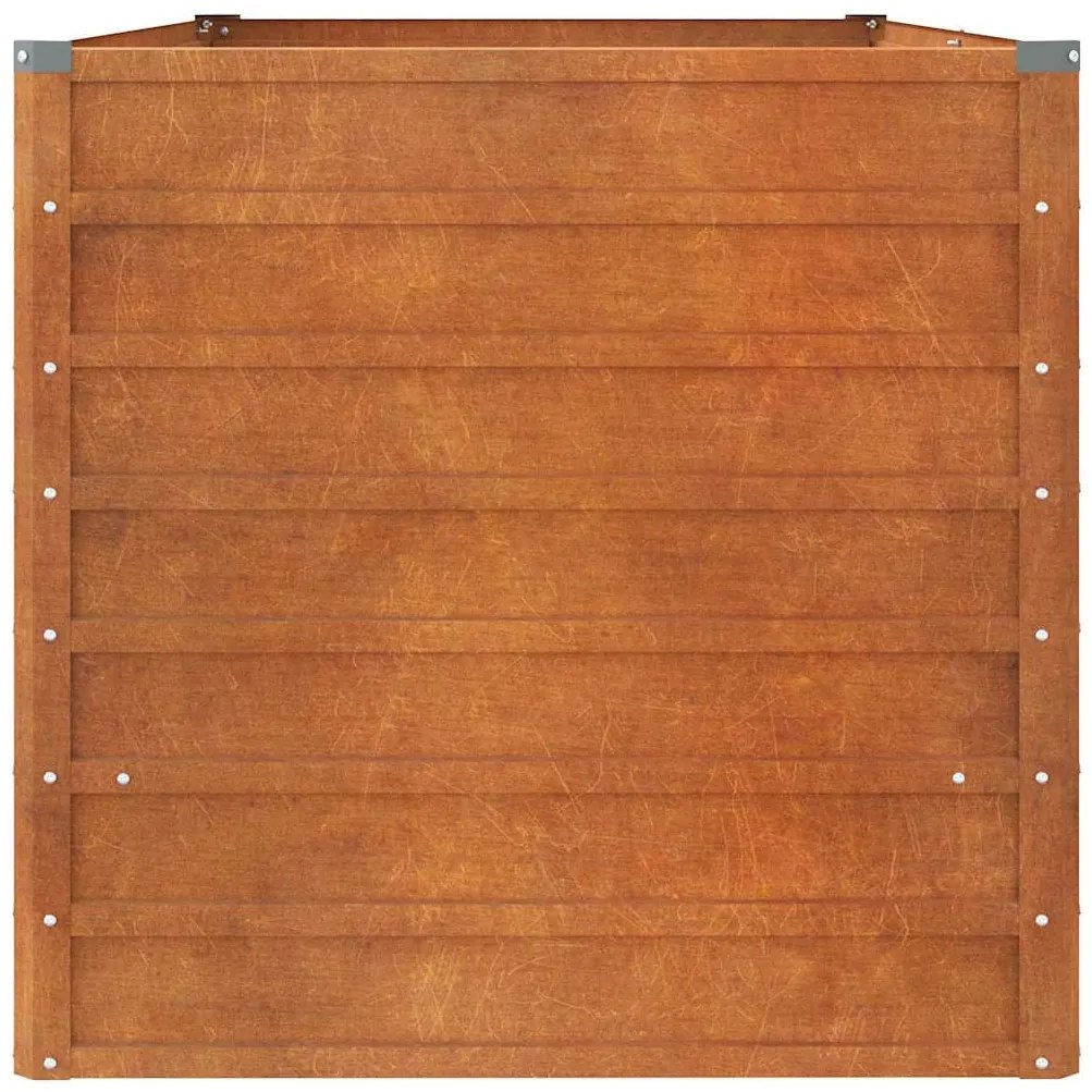 vidaXL Ζαρντινιέρα Σκουριασμένο 160x80x77 εκ. Ατσάλι Σκληρυθέν Αέρα