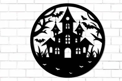 Intra απο ξύλο plywood  Χρώμα wenge 3mm-4mm πάχος - Halloween Decor Wall Δίασταση 15x15 cm INTRAFABR-101273455