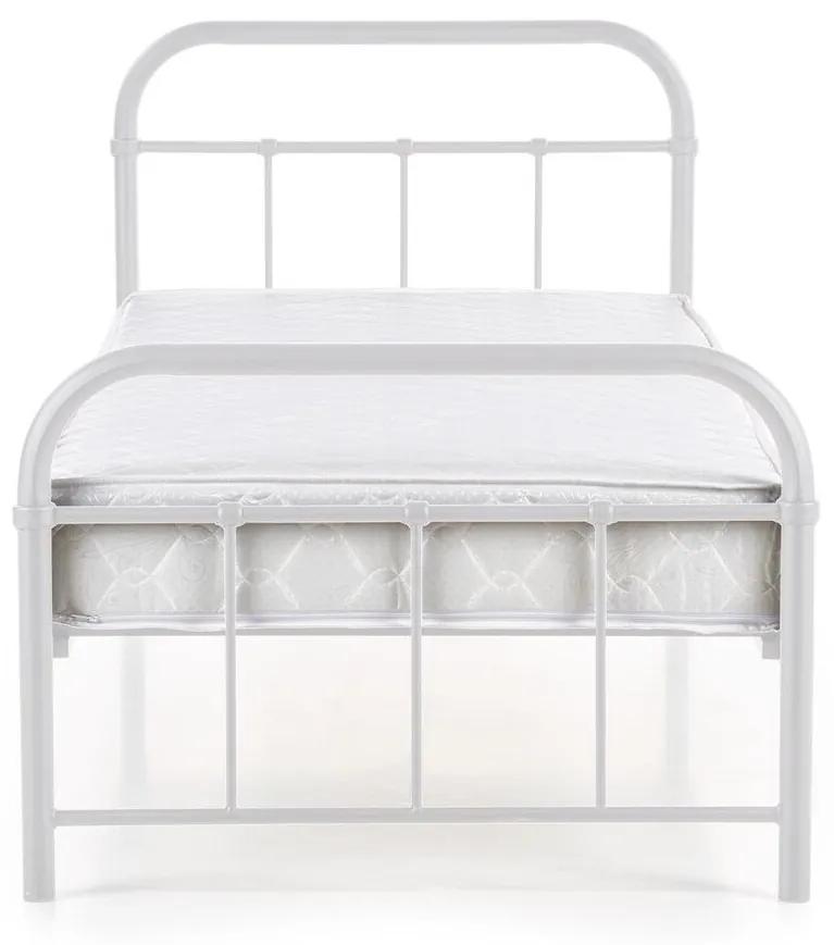 Κρεβάτι Houston 1383, Μονόκλινο, Άσπρο, 90x200, Μέταλλο, Τάβλες για Κρεβάτι, 94x209x93cm | Epipla1.gr
