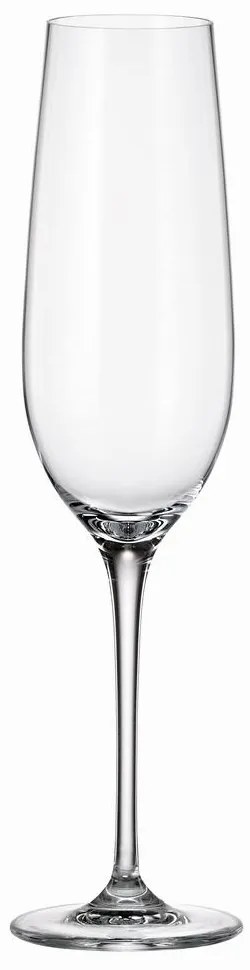 Ποτήρι Κολωνάτο Flute 270ml Uria Optic - Crystal Bohemia - 6 ΤΜΧ