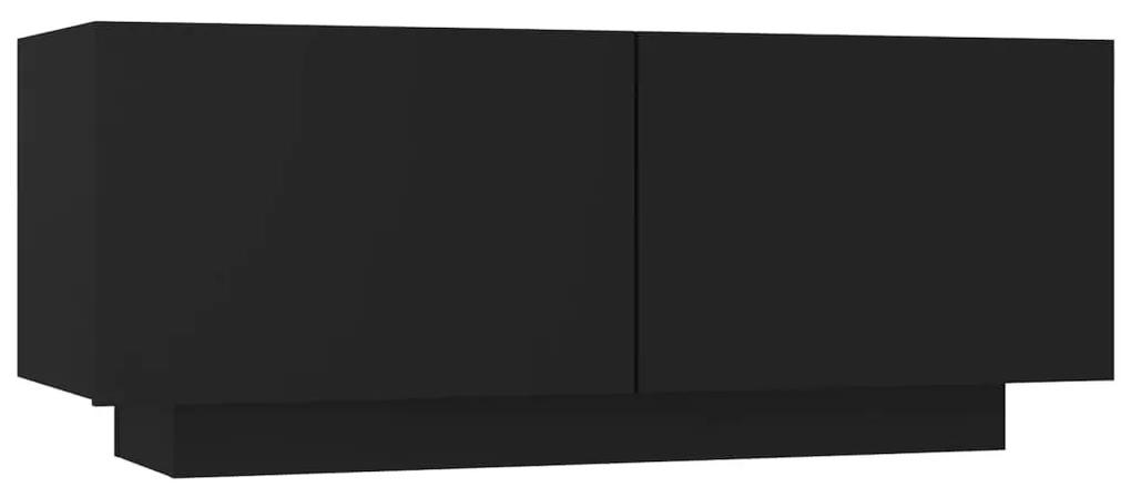 Έπιπλο Τηλεόρασης Μαύρο 100 x 35 x 40 εκ. Μοριοσανίδα - Μαύρο
