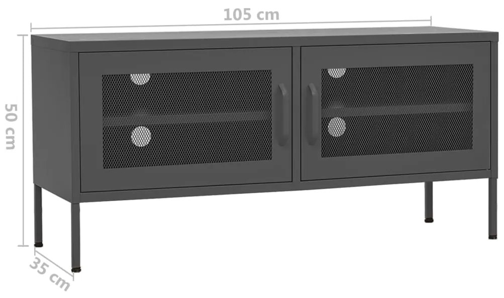 ΈΠΙΠΛΟ ΤΗΛΕΟΡΑΣΗΣ ΑΝΘΡΑΚΙ 105X35X50 ΕΚ. ΑΠΟ ΑΤΣΑΛΙ 336240