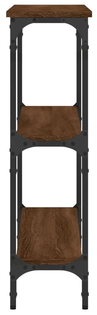 vidaXL Τραπέζι Κονσόλα Καφέ Δρυς 100x22,5x75 εκ. Επεξεργασμένο Ξύλο