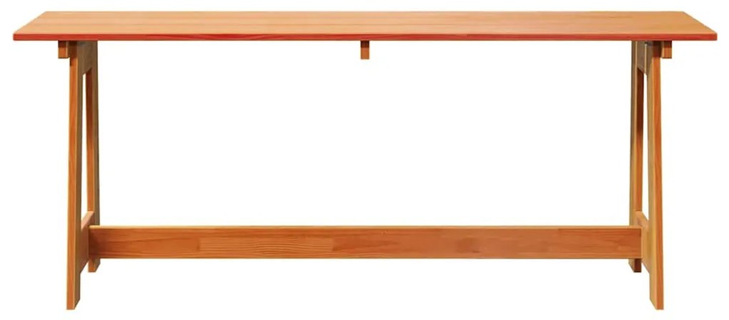 vidaXL Εξωτερικός πάγκος Καφέ 119 x 35 x 47 εκ. Μασίφ ξύλο πεύκου