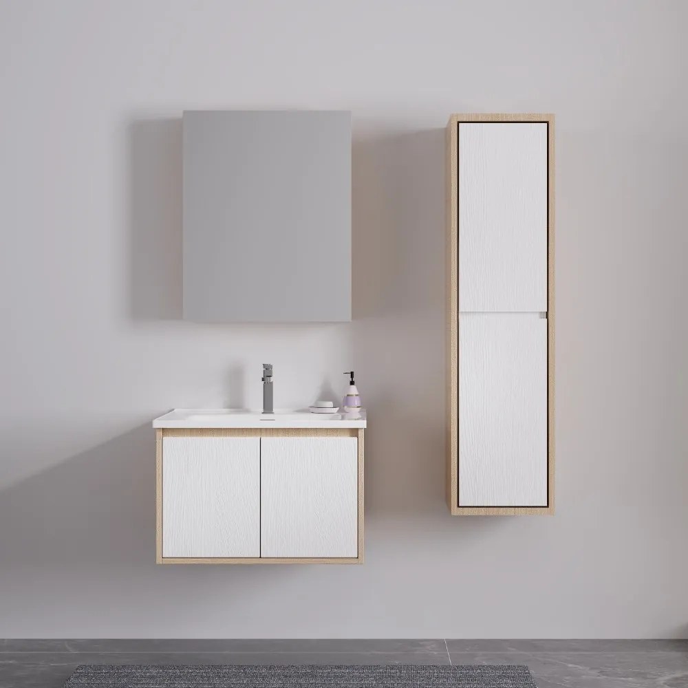 ΣΕΤ ΕΠΙΠΛΟΥ VERA 60cm PLYWOOD χρ.WHITE/SONOMA 9SVER060WHS