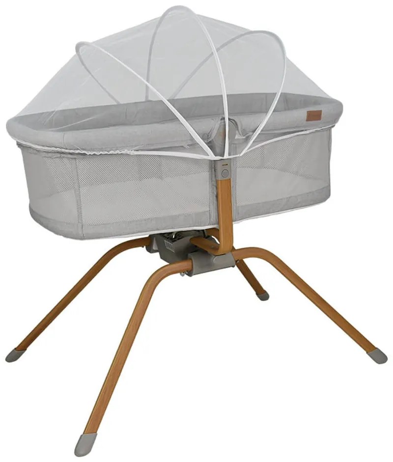 Λίκνο (0+ Μηνών/Έως 9kg) Bebe Stars Chic 2 In 1 Light Grey 843-182