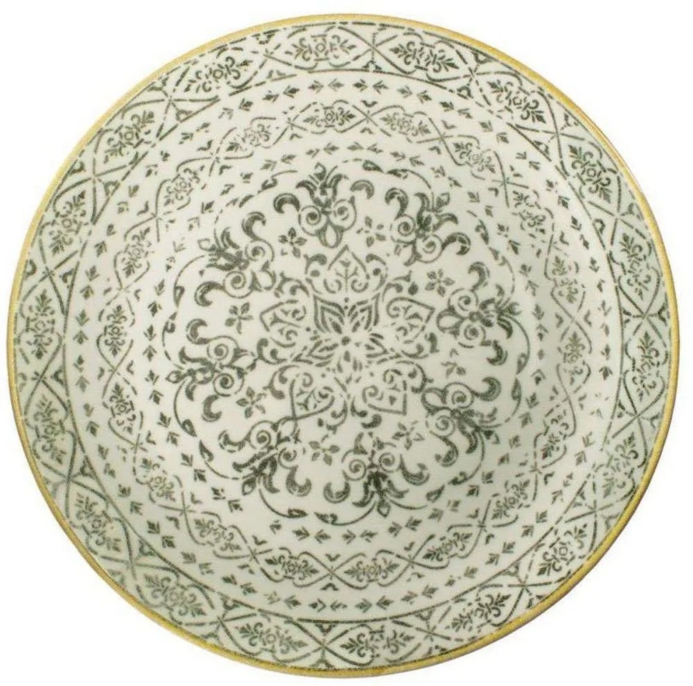 Πιατέλα Σερβιρίσματος Στρογγυλή Vintage PR222686404 Φ31cm Beige Oriana Ferelli® Porcelain