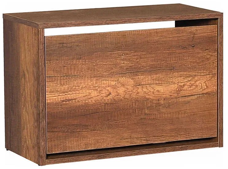 Παπουτσοθήκη 6 ζεύγων Step Megapap χρώμα καρυδί 60x30x42εκ.