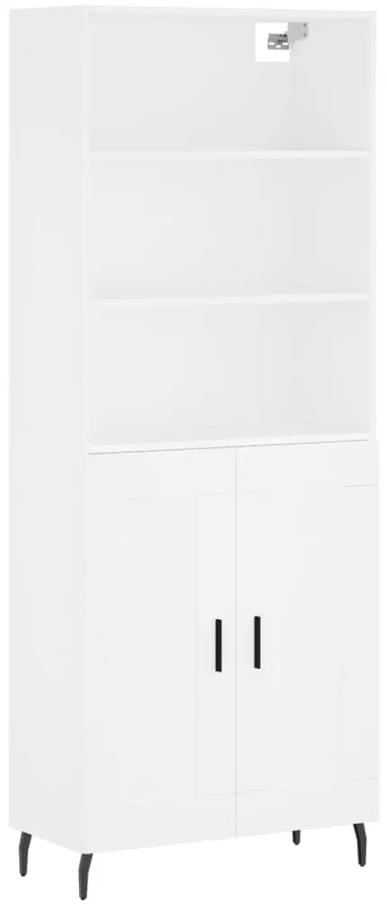 vidaXL Ντουλάπι Λευκό 69,5x34x180 εκ. από Επεξεργασμένο Ξύλο