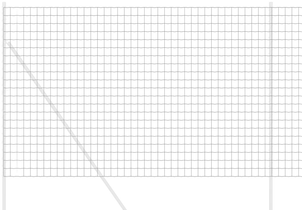 vidaXL Ευρωπαϊκός Γκρίζος Φράχτης 1,6 x 10 m Σίδηρος
