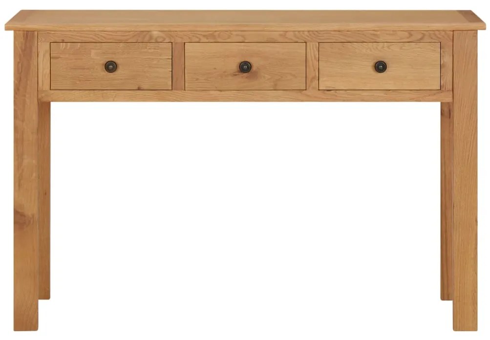 vidaXL Τραπέζι Κονσόλα 110 x 40 x 75 εκ. από Μασίφ Ξύλο Δρυς