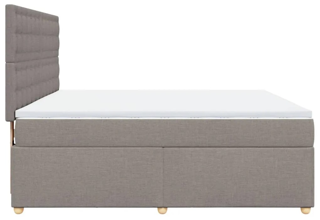 ΚΡΕΒΑΤΙ BOXSPRING ΜΕ ΣΤΡΩΜΑ TAUPE 180X200 ΕΚ. ΥΦΑΣΜΑΤΙΝΟ 3291377