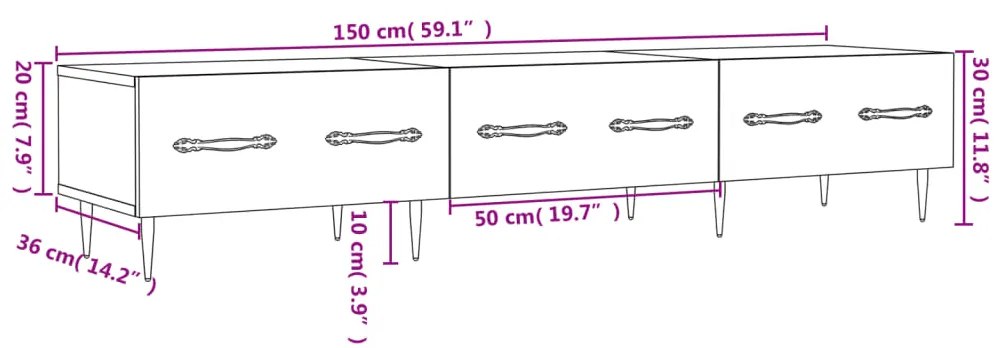 ΈΠΙΠΛΟ ΤΗΛΕΟΡΑΣΗΣ ΚΑΠΝΙΣΤΗ ΔΡΥΣ 150X36X30 ΕΚ. ΕΠΕΞ. ΞΥΛΟ 829137