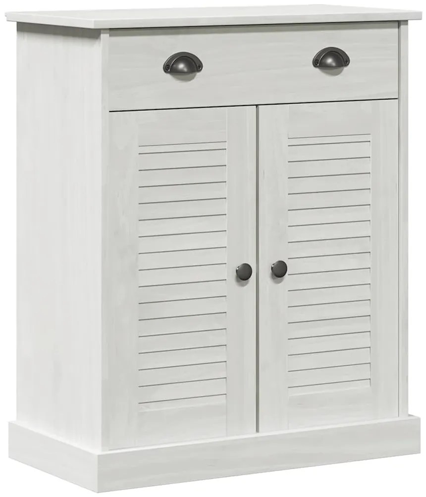 vidaXL Σετ Επίπλων Μπάνιου με ράφι VIGO 2 pcs Λευκό και Αντίκα Λευκό