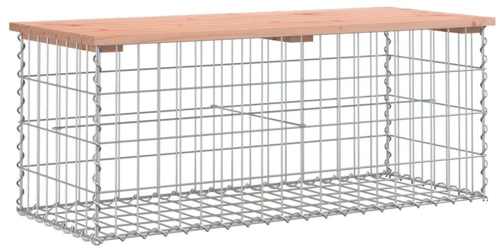 vidaXL Πάγκος Κήπου Συρματοκιβώτιο 103x44x42 εκ. Μασίφ Ψευδοτσούγκα