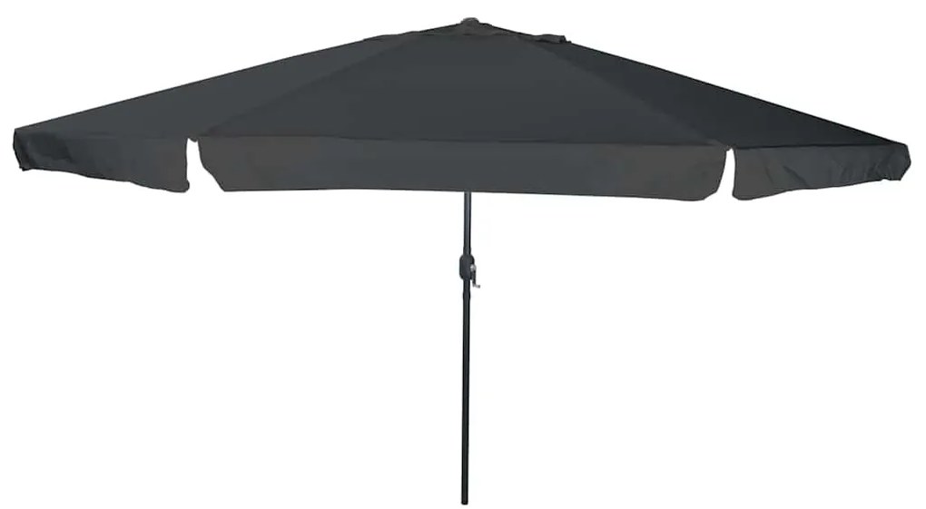 vidaXL Ομπρέλα Κήπου Ανθρακί, Μαύρο 395 x 395 x 245 εκ.
