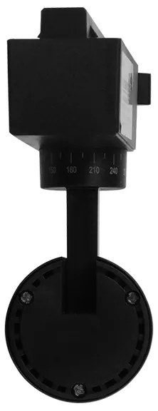 Μονοφασικό Bridgelux COB LED Μάυρο Φωτιστικό Σποτ Ράγας 10W 230V 1250lm 30° Φυσικό Λευκό 4500k GloboStar 93094