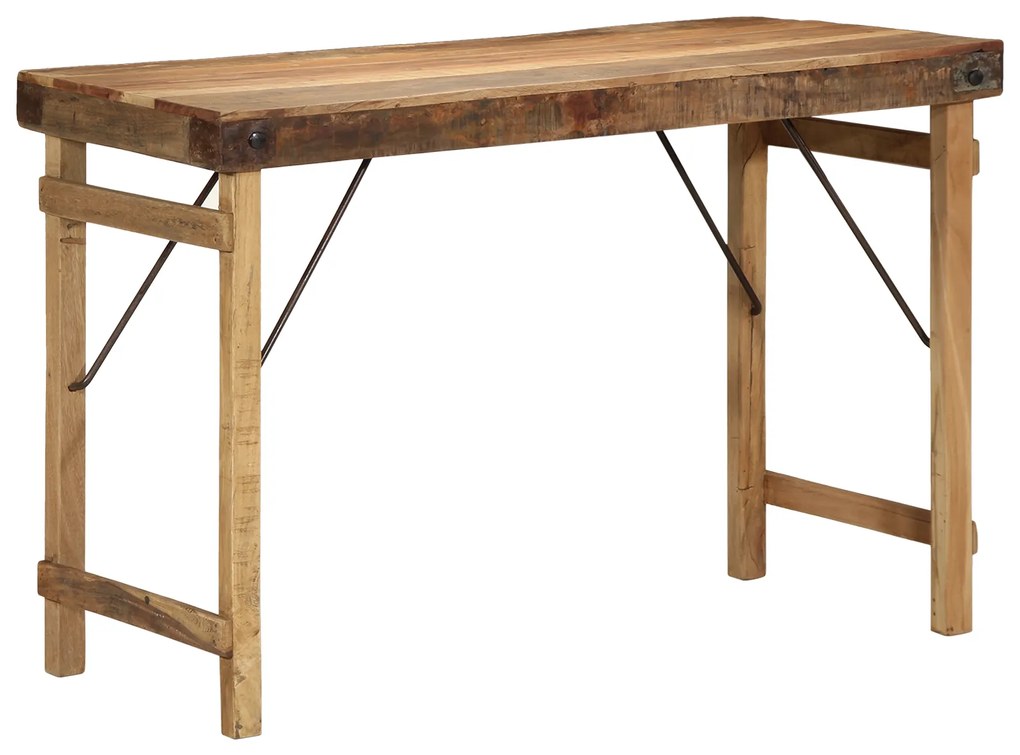 vidaXL Τραπεζαρία Καφέ 110 x 55 x 76 cm Μασίφ ανακυκλωμένο ξύλο