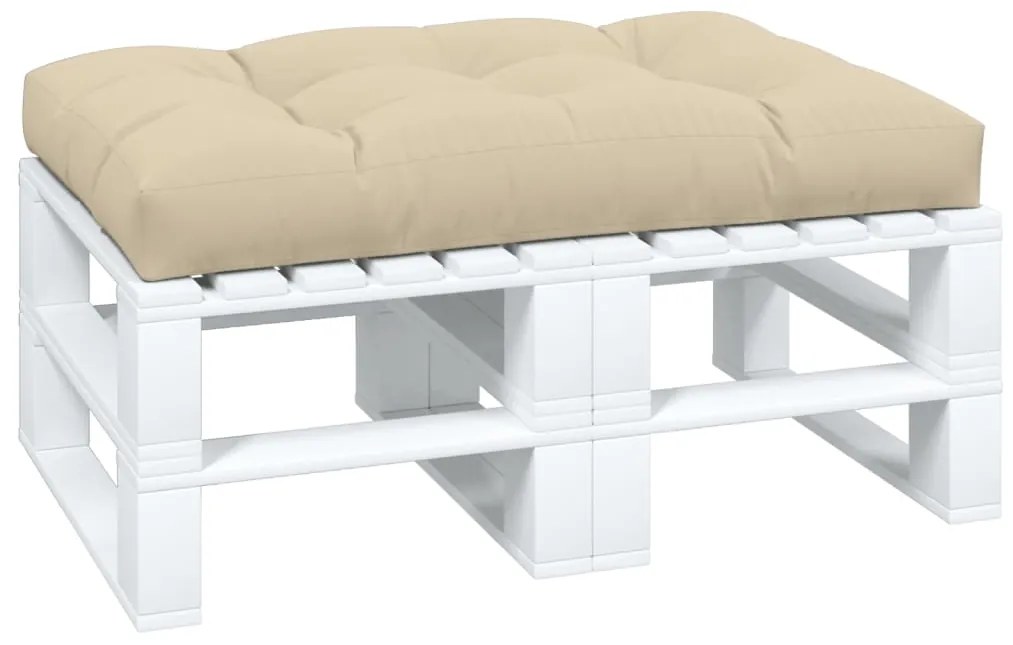 vidaXL Μαξιλάρι Παλέτας Μπεζ 120 x 80 x 12 εκ. Υφασμάτινο