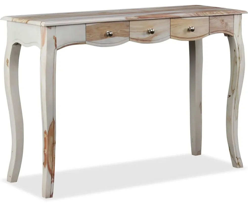 vidaXL Κονσόλα Τραπέζι με 3 Συρτάρια 110x40x76 εκ. Μασίφ Ξύλο Ακακίας