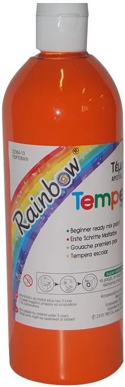 Rainbow τέμπερα πορτοκαλί 500ml  τμχ.