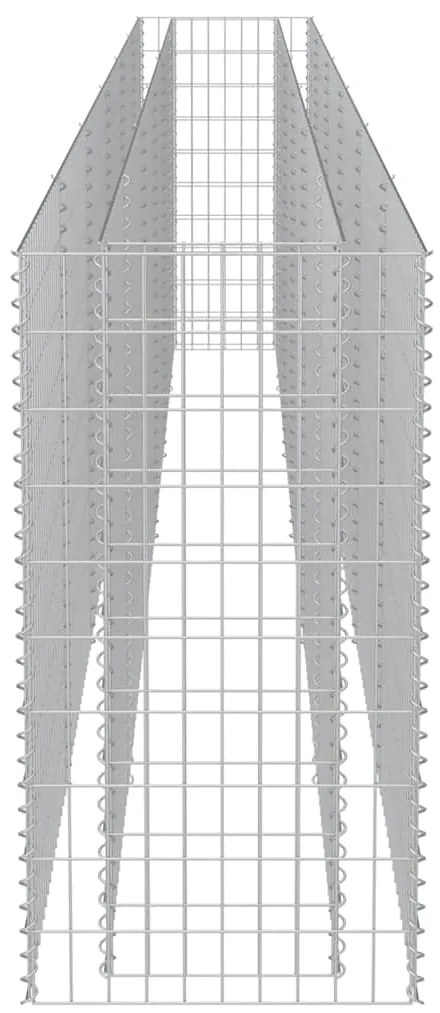 vidaXL Συρματοκιβώτιο-Γλάστρα Υπερυψωμένη 540x50x100 εκ. Γαλβ. Χάλυβας