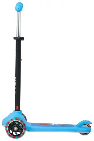 VEVOR Kick Scooter for Kids Ages 3+, 3-Wheel Toddler Scooter with Light-Up Wheels, Adjustable Height Handlebar, Wide Anti-Slip Deck, Lightweight Aluminum Frame for Boys and Girls up to 74.8 kg, Blue