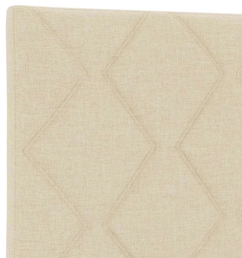 vidaXL Υφασμάτινο Κεφαλάρι Geometric με κεφαλάρι Κρεμ 80 cm ύφασμα