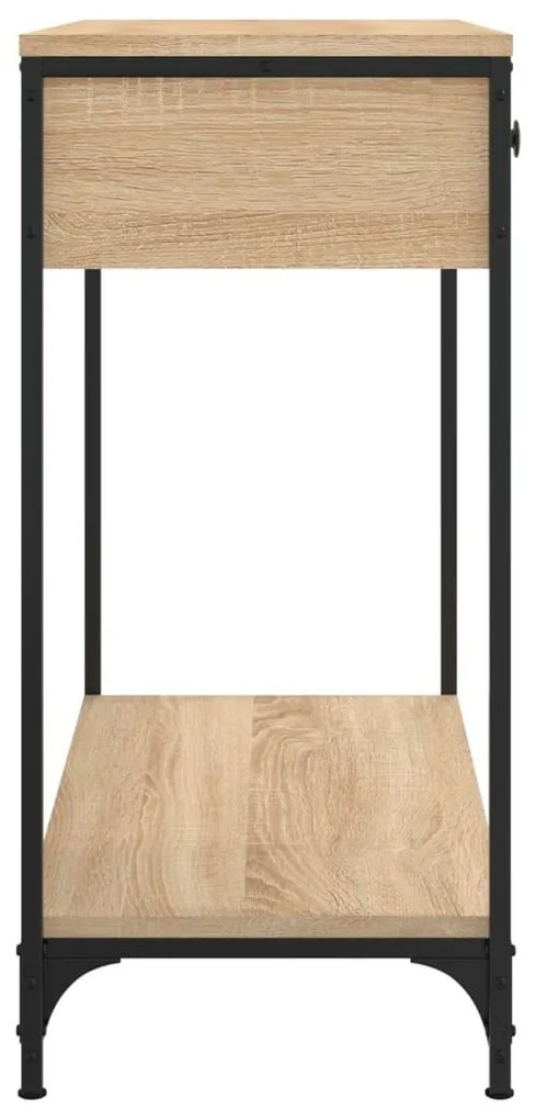 Τραπέζι Κονσόλα Sonoma Δρυς 75x34,5x75 εκ. Επεξεργασμένο Ξύλο - Καφέ