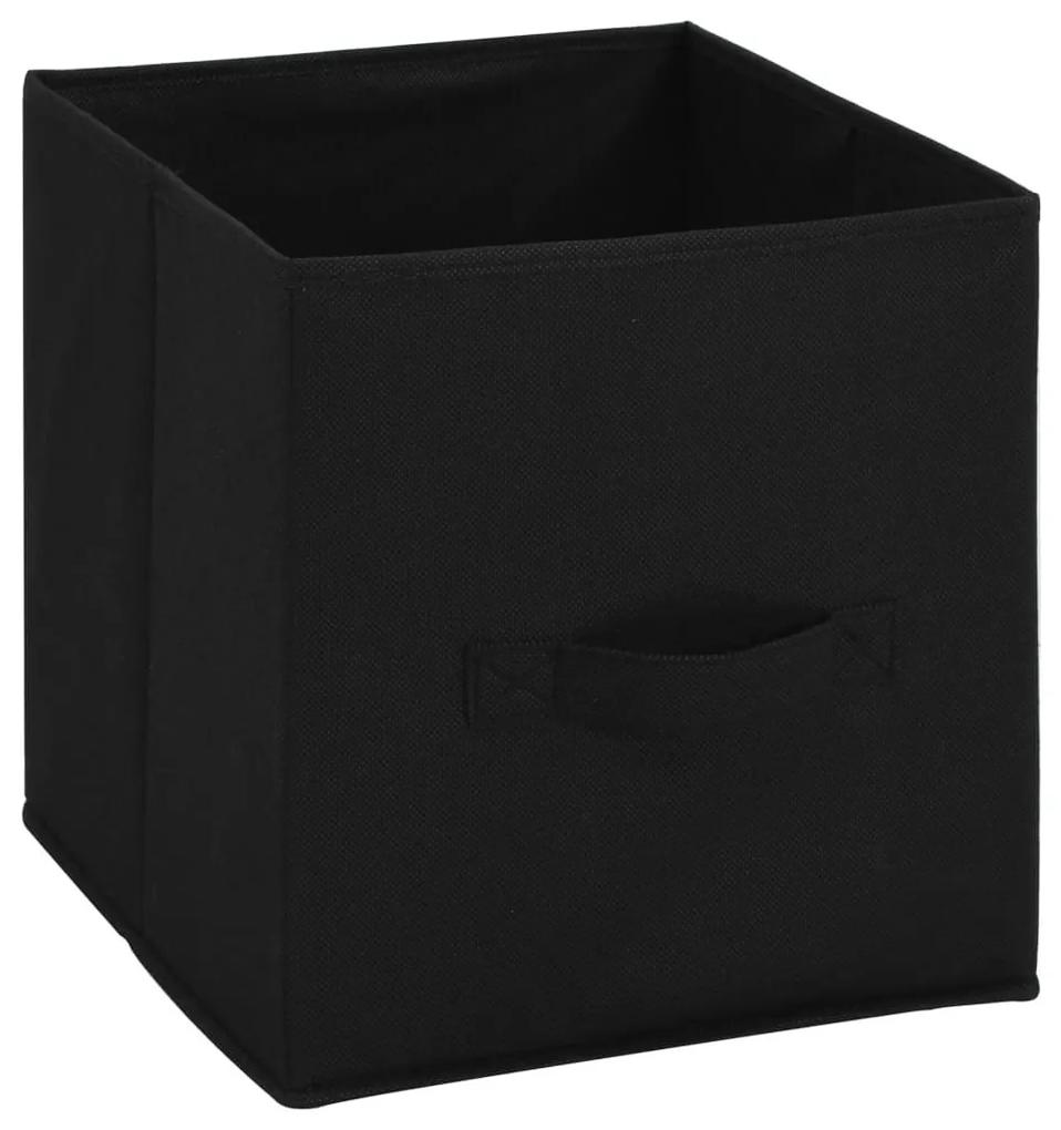 Ντουλάπι με 4 Υφασμάτινα Καλάθια Μαύρο 63x30x71 εκ. από Ατσάλι - Μαύρο